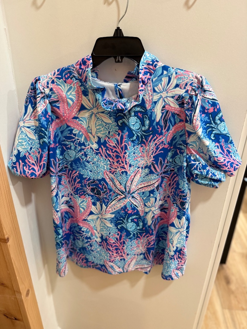 SIMPLY Soutehrn woman’s spf 50 blouse nwt floral sz small